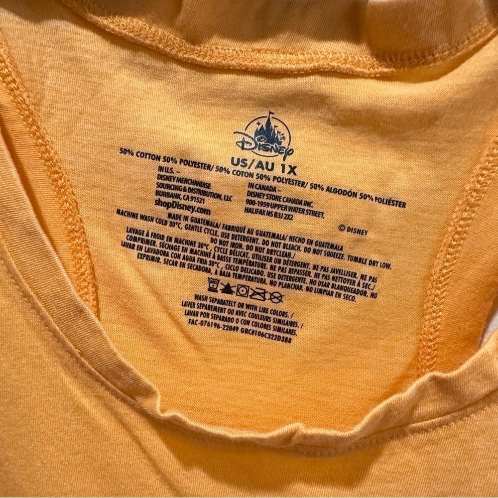 NWT Disney Parks Disney Magic Tank Top Razorback Orange - Picture 3 of 5